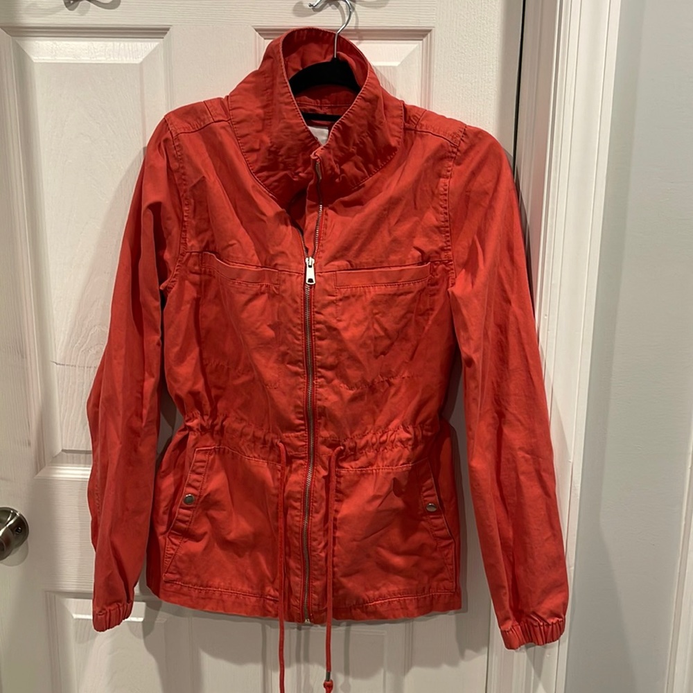 M Tall Coral Colored Old Navy Utility Jacket